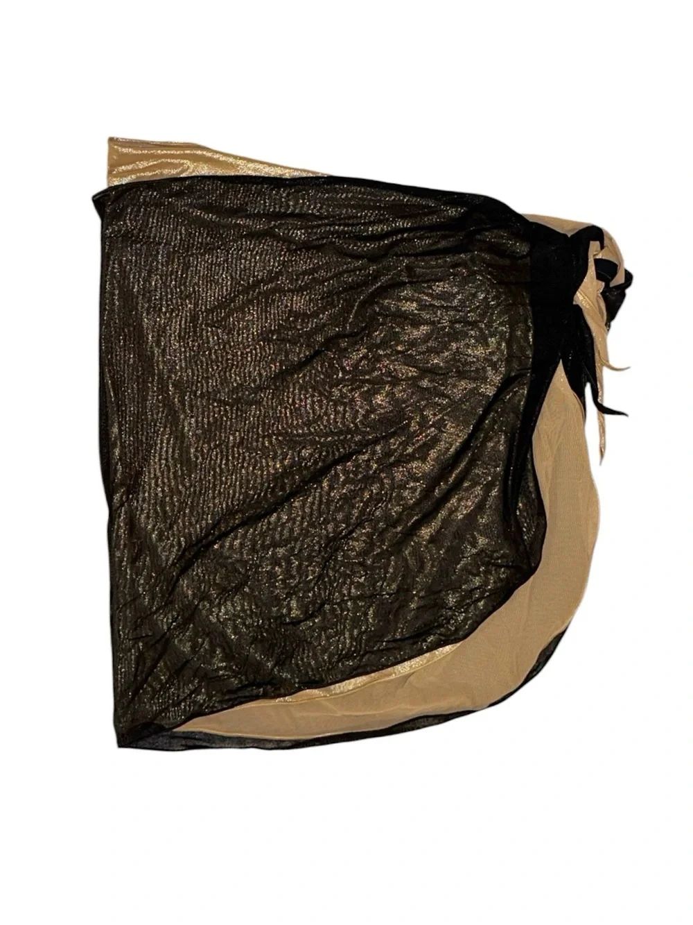 Rare Osree Lam Double Bikini And Sarong Set In Black - Gold — image 7 of 8